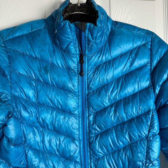 Eastern Mountain Sports Womens Zip Up Quilted Down Jacket in Blue - Picture 2 of 8